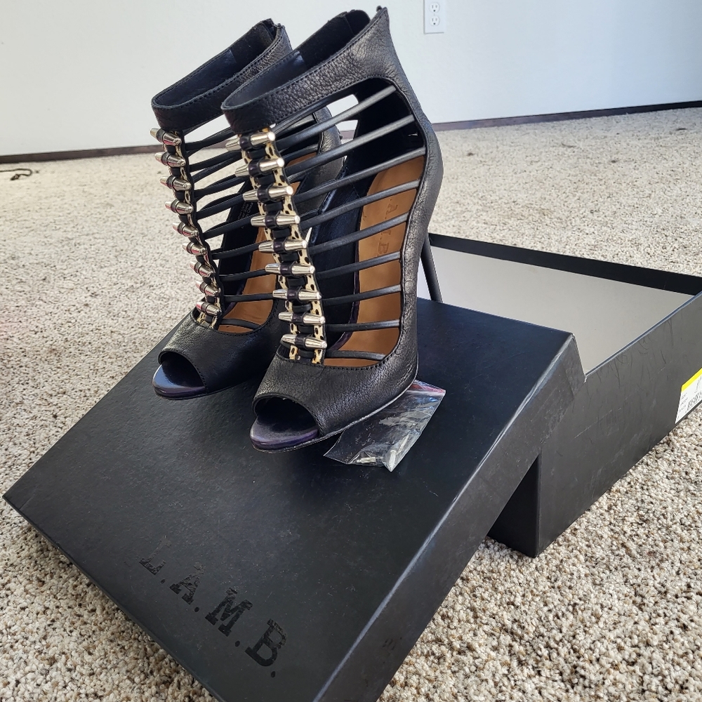 Size 6 Lamb Cage Heels